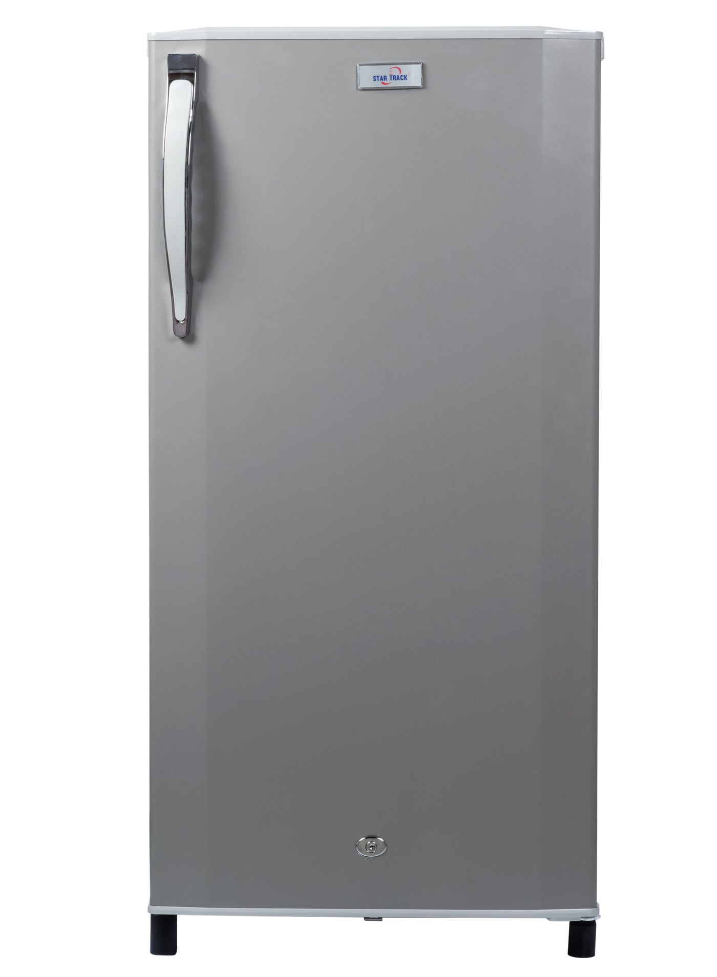 Compare 210L Gross  150L Net capacity Single Door Refrigerator, Lock and Key, Led Light, Glass Shelf, Fridge Basket, Adjustable Thermostat, Adjustable Feet, R600a, Manual Defrost, Hinged Single Door, Dark Grey, STFRG210L RF ST FRG 210 at KSA Price