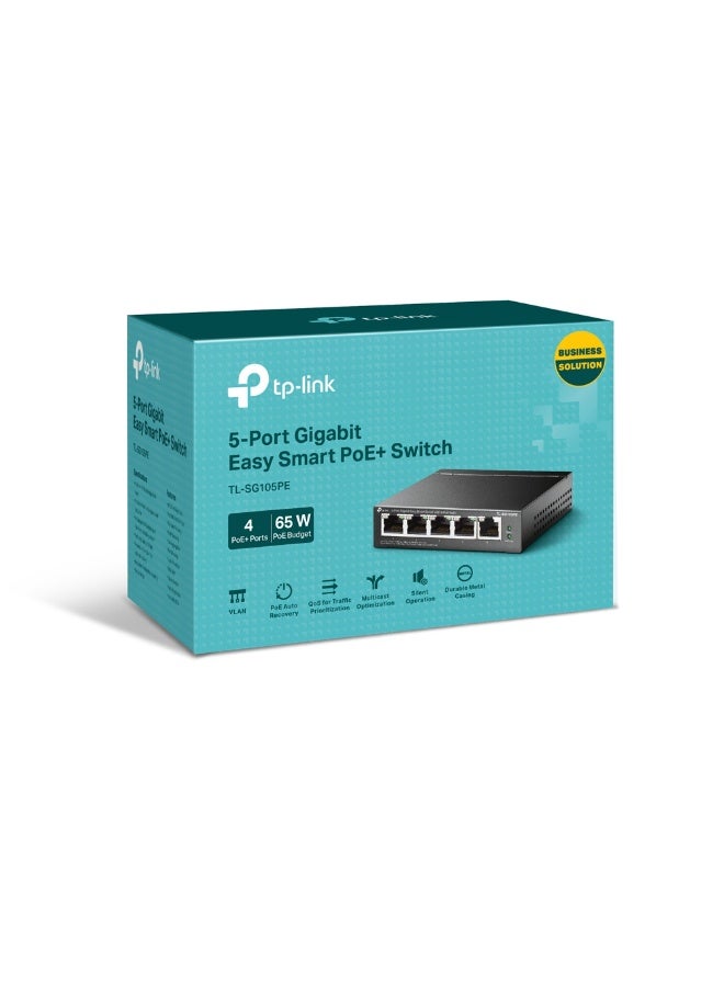 TL-SG105PE 5-Port Gigabit Easy Smart Switch with 4-Port…