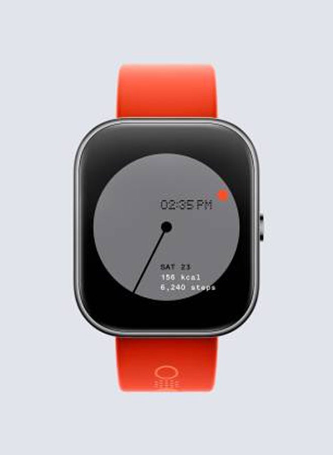 Compare Watch Pro Smartwatch, AMOLED Display, Bluetooth Calling, MultiSport Tracking, Heart Rate & SpO? Monitor, IP68 Water Resistant, Long Battery Life – Orange Strap + Metallic Grey at KSA Price
