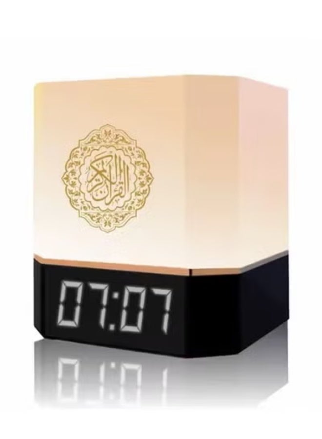 Compare Quran Speaker with Remote & APP Control – Azan Bluetooth MP3 Speaker with Night Light, 16 Reciters & 16 Translations, Multicolor LED, Digital Time Display for Home & Islamic Gift at KSA Price