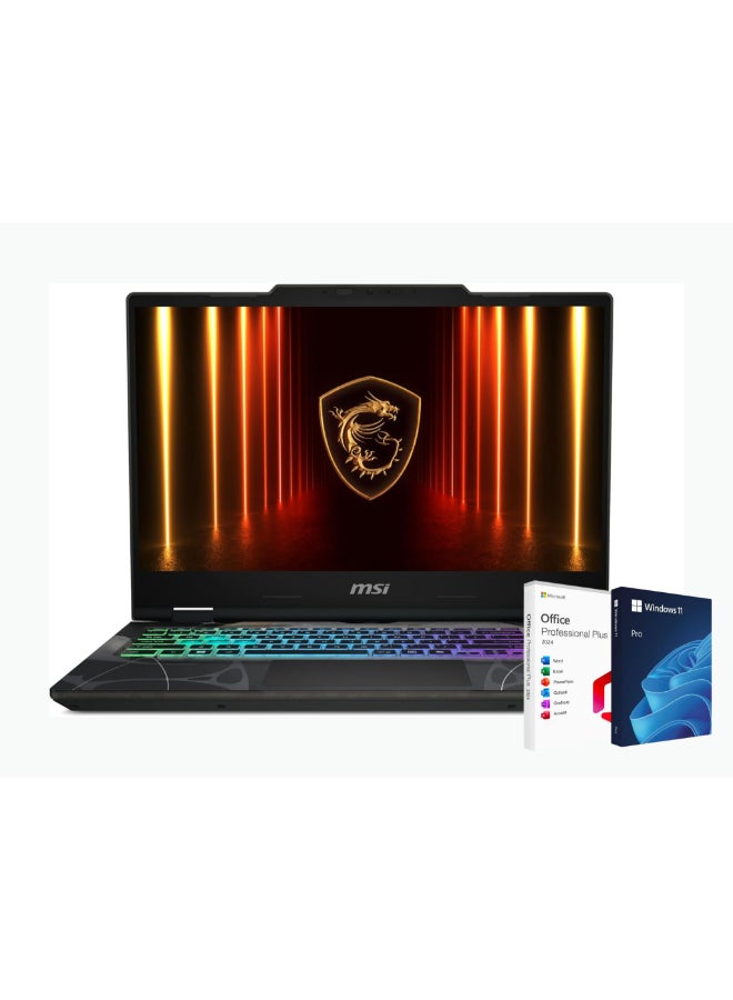 Compare Cyborg 15 2025 Gaming Laptop Intel Core i713620H,15.6 Inch FHD 144Hz, 8GB Nvidia RTX 5050, 16GB RAM, 1TB SSD Windows 11 Pro, EnglishArabic Keyboard, Translucent Black + Life Time Office 2024 EnglishArabic Translucent Black at KSA Price