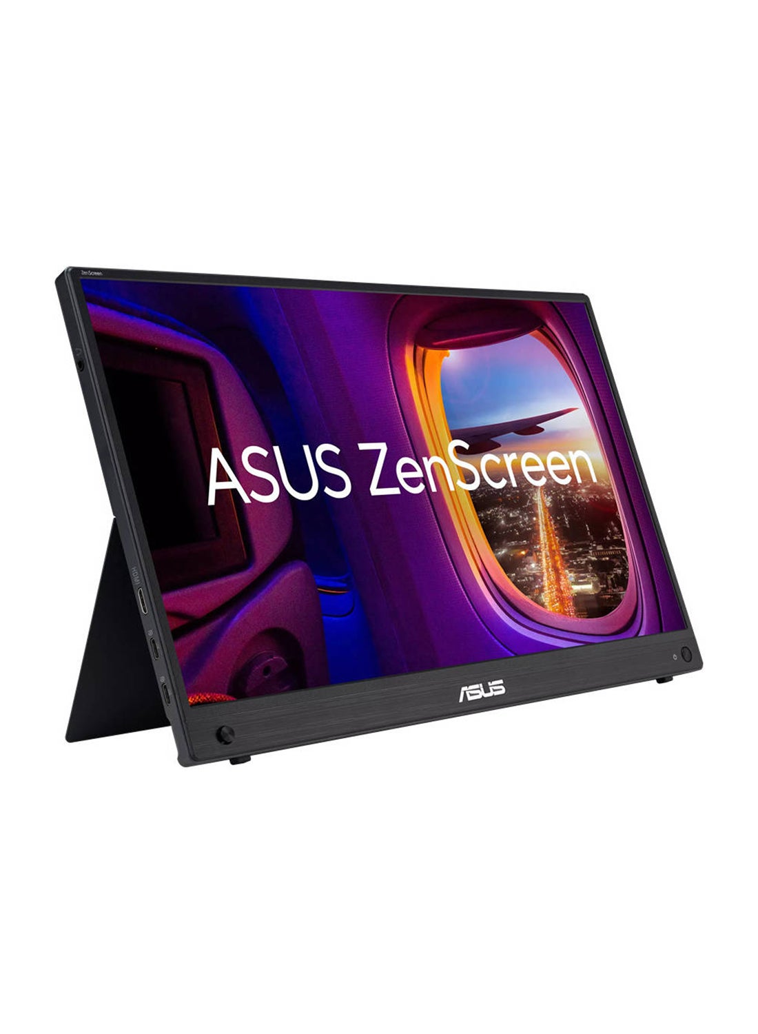 Compare ZenScreen MB16AHG portable monitor — 16 inch 15.6 inch viewable FHD 1920 x 1080, IPS, 144Hz, USBC, MiniHDMI, Freesync Premium™, Ergo kickstand, Tripod socket, Flicker Free, Low Blue Light Black at KSA Price