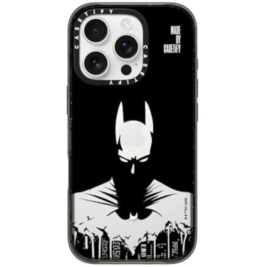 Compare Impact iPhone 16 Pro Case ?Batman CoLab  4X Military Grade Drop Tested  8.2ft Drop ProtectionCompatible with Magsafe?  Batman Shadow  Clear Black at KSA Price