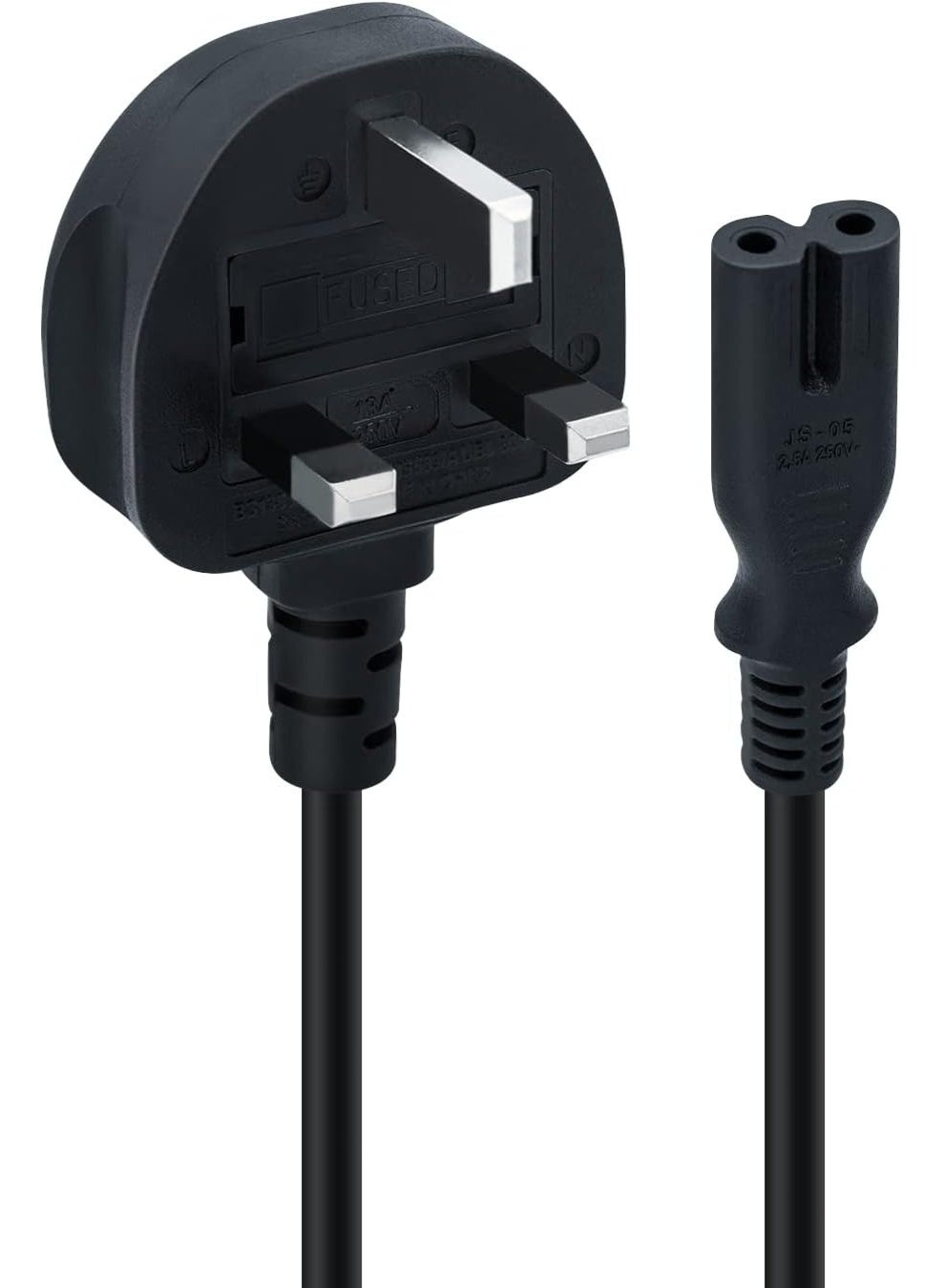 Compare 5M UK Power Cable IEC320C7 to BS 1363 C7 Figure 8 Power Lead, PS4 Power Cable, Kettle LeadPower Cord compatible with Samsung LG Philips Toshiba TVPrinterPS4PS3PS5 at KSA Price