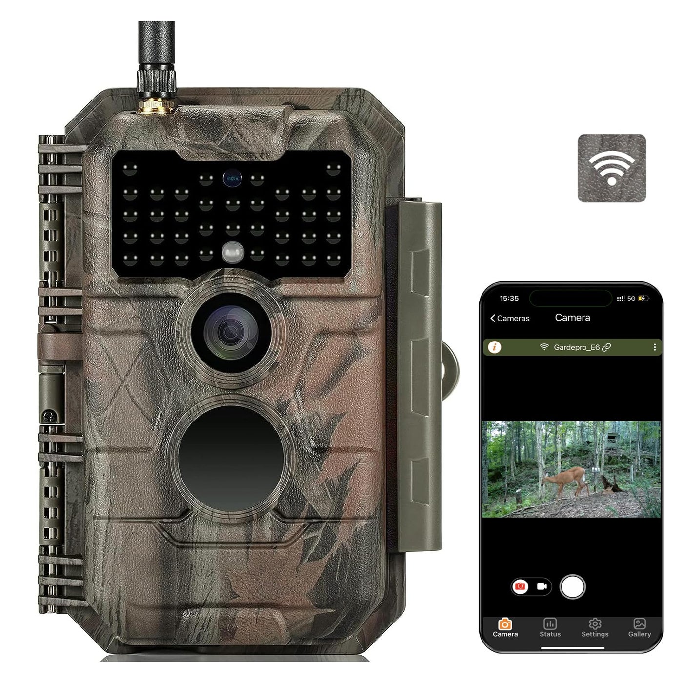 GardePro E6 Trail Camera WiFi 48MP 1296P Game Camera…