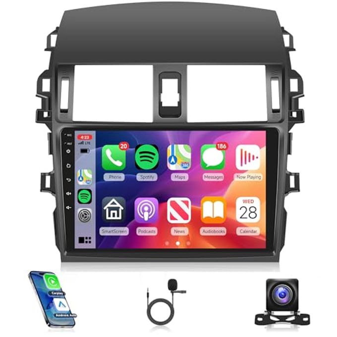 Compare 2G+64G Car Radio Carplay For Toyota Corolla 2009 2010 2011 2012 2013, Rimoody Android Car Stereo Android Auto Gps Wifi 9 Touch Screen BtFm Hifi Mirror Link Rca Usb Swc Backup Camera at KSA Price