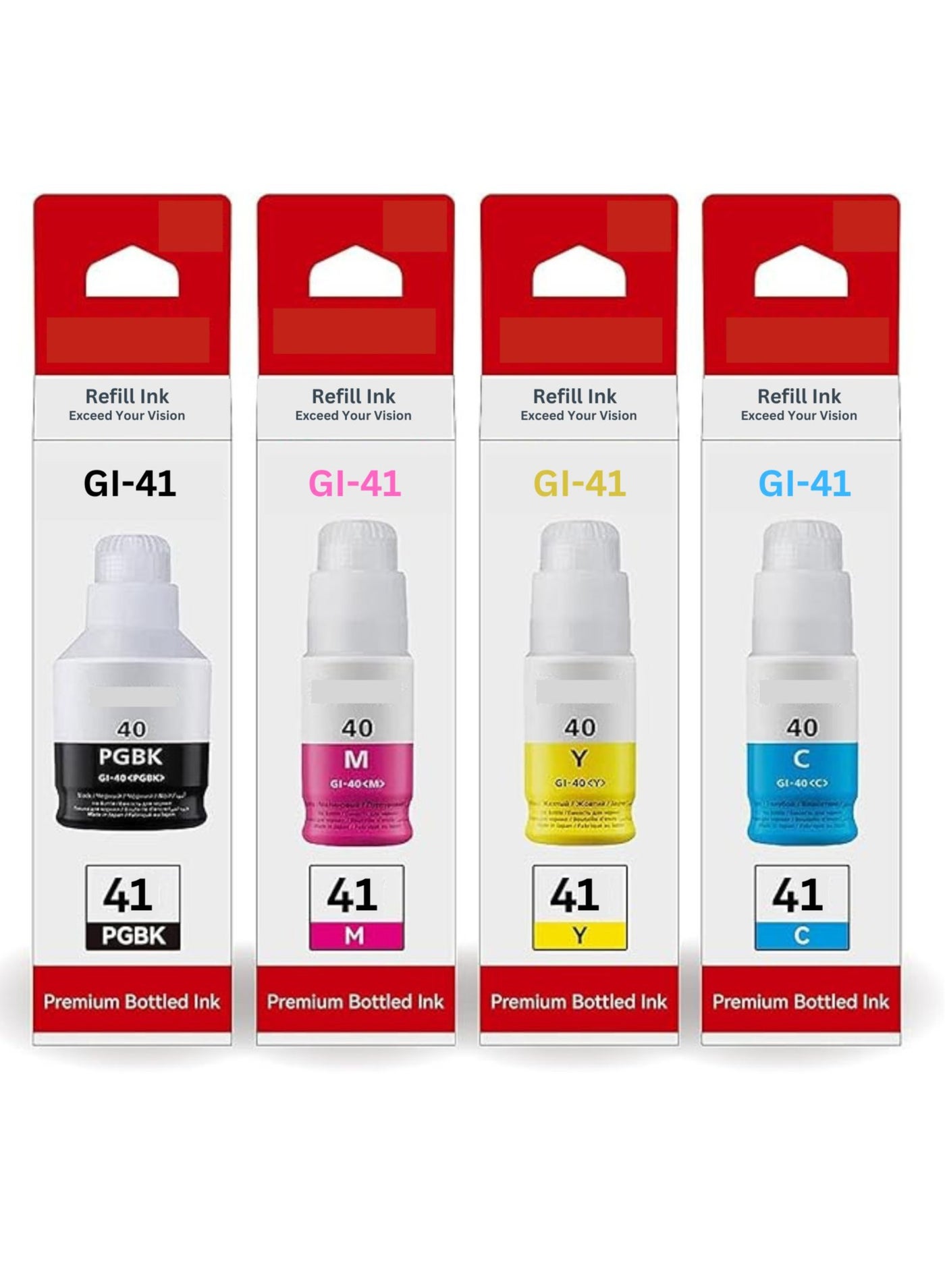 GI- 41 ink set 4-Pack (PigmentBlack Cyan…