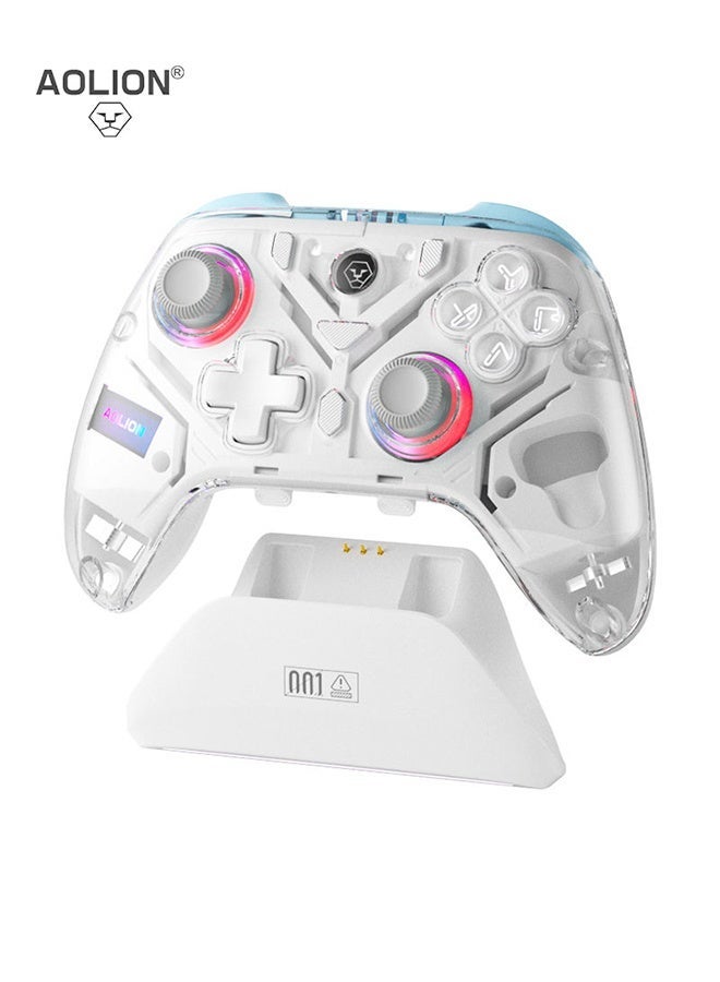 Compare K10 Game Controller With Charging Dock, Bluetooth Controller with Hall Triggers ,RGB Light,for PCSwitchiOSAndroid at KSA Price