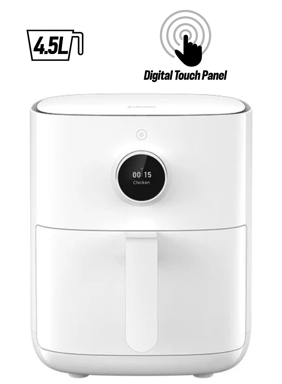 Compare Smart Air Fryer 4.5L | Air Frying, Grilling, Baking, Defrosting, Fermentation | 40–200°C WideRange Temperature Range |360° Convection Heating | FlipFree Cooking | App Control | White 4.5 L 1500 W MAF14 | BHR8235GB White at KSA Price