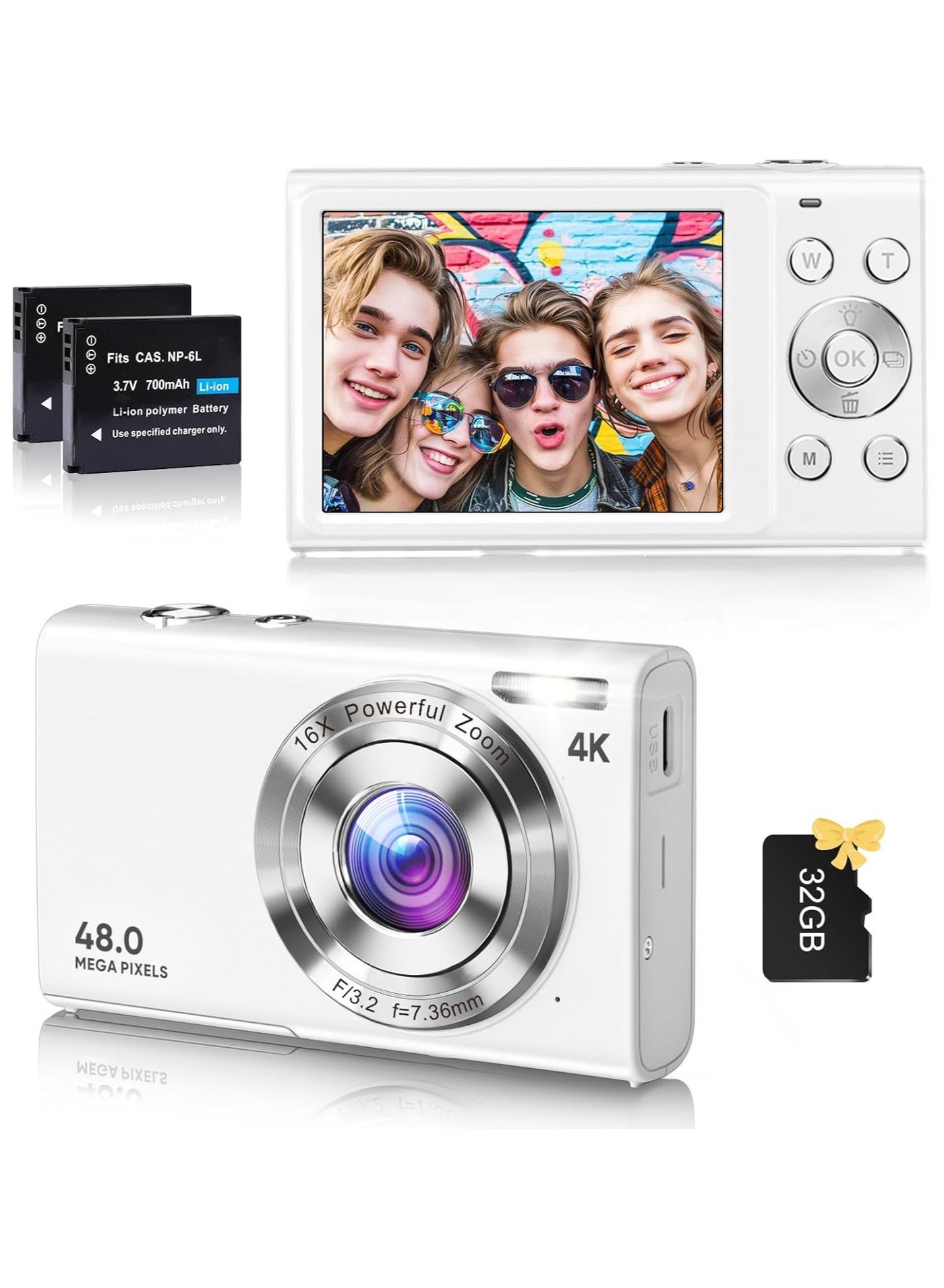 Digital Camera, 4K Vlogging Camera for YouTube…