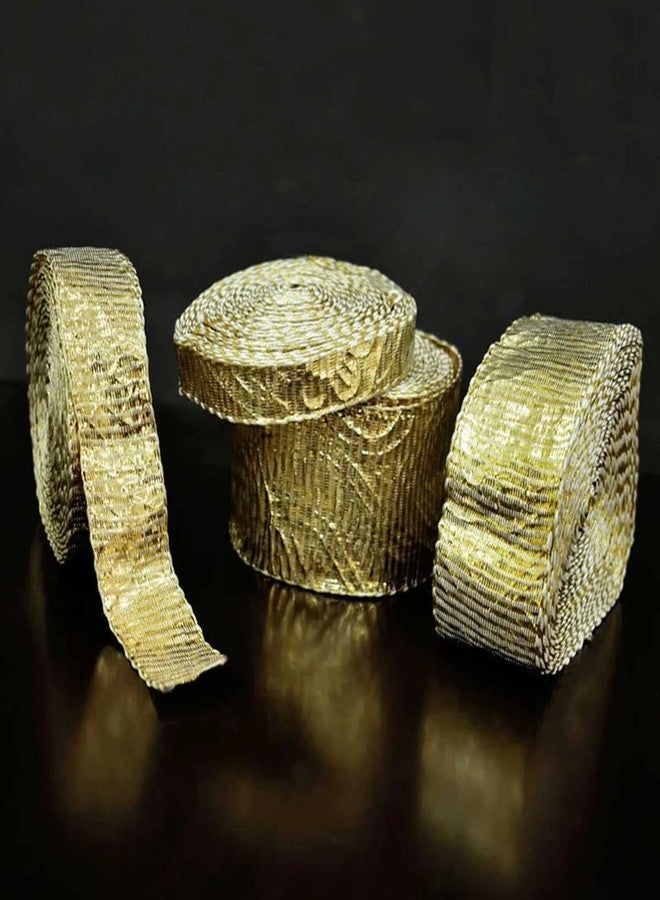 Compare Embroiderymaterial Gota Laces Borders Material for Dresses Clothes Apparels Saree Blouses Making Purpose Gold Color 5 Meter at KSA Price