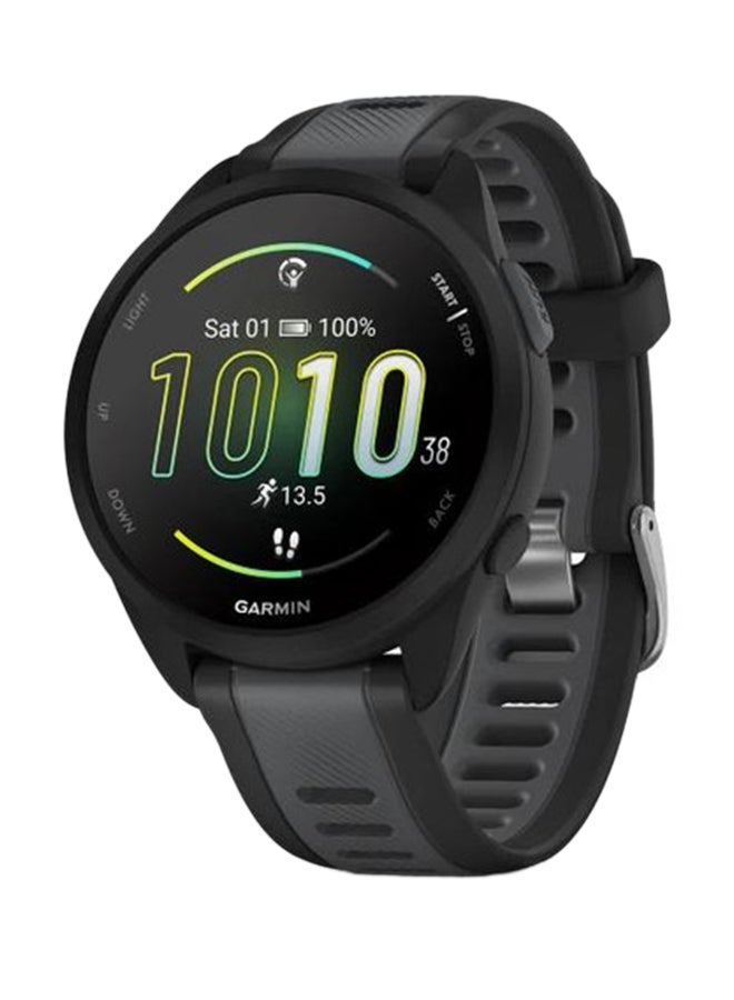 Compare Forerunner 165 Music  43MM  Up To 11 Days Battery Life  1.2inch Amoled Display, Scratch Resistant, Chemically Strengthened Glass, Heart Rate Monitor, Stress Tracking, Save Music On Device, Advanced GPS and Running Fe at KSA Price