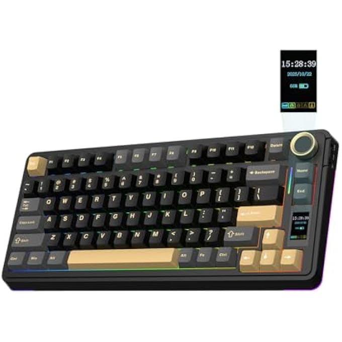 X AULA EA75 MAX WIRELESS GAMING KEYBOARD WITH…