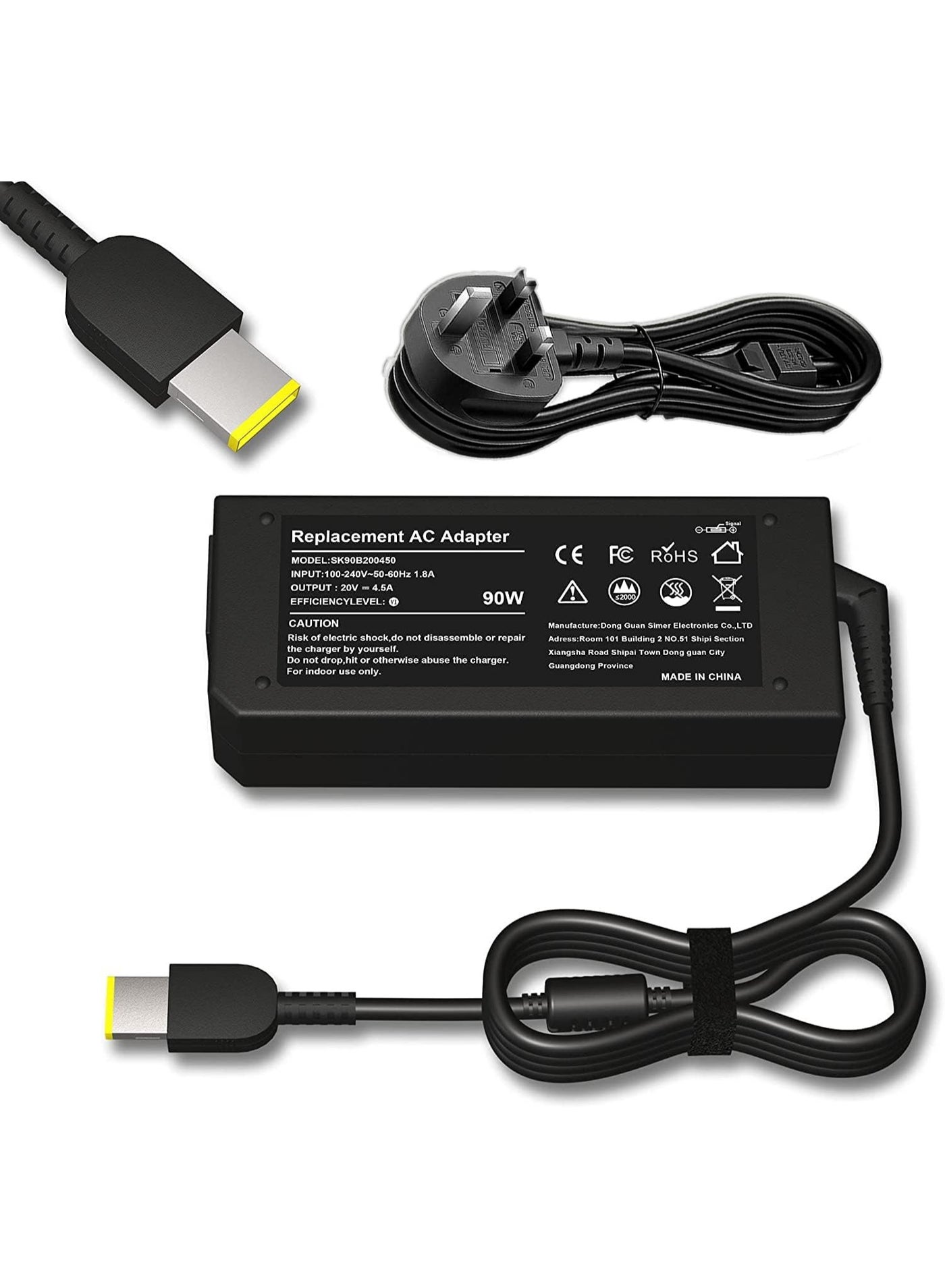Compare 90W Charger for Lenovo IdeaPad G40 45 AC Power Laptop 20V 4.5A at KSA Price