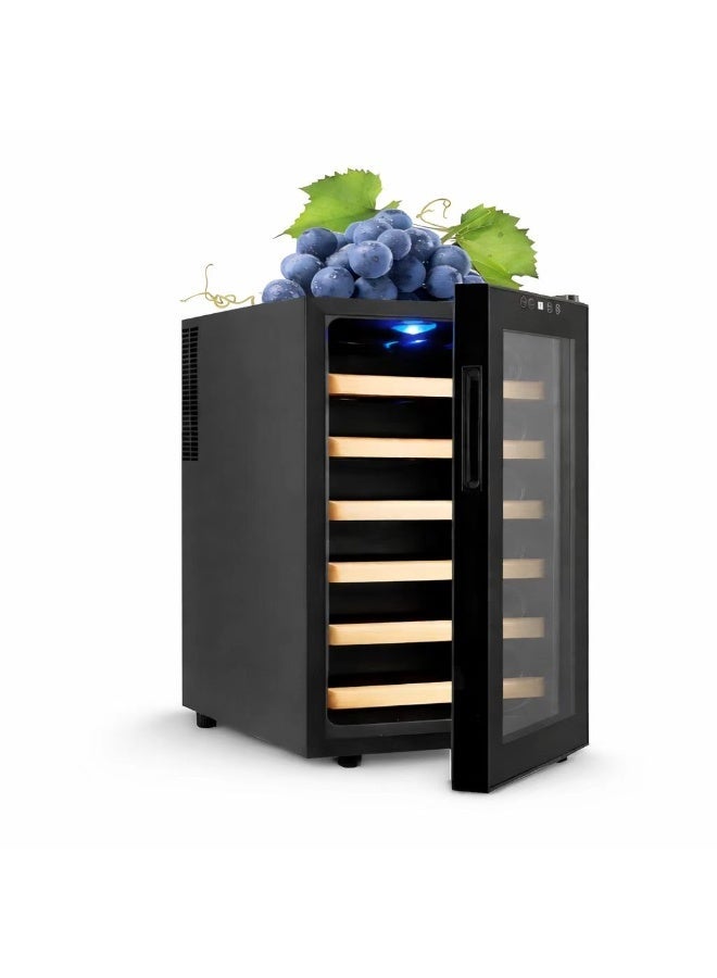 Compare Constant Temperature Freshkeeping Refrigerator 18 Bottles Capacity Household Refrigerator Builtin LED Light Temperature Control Silent Black at KSA Price