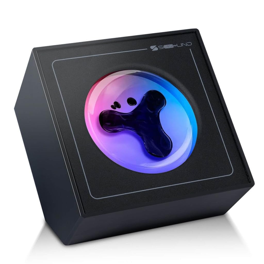 Compare sovenomund Ferrofluid Speaker Sound Visualizer Dancing Ferrofluid Lamp with Colorful Lights Ferrofluid with Music Rhythm Symbiont in a Bottle Not A Speaker Does Not Make Sound Black at KSA Price