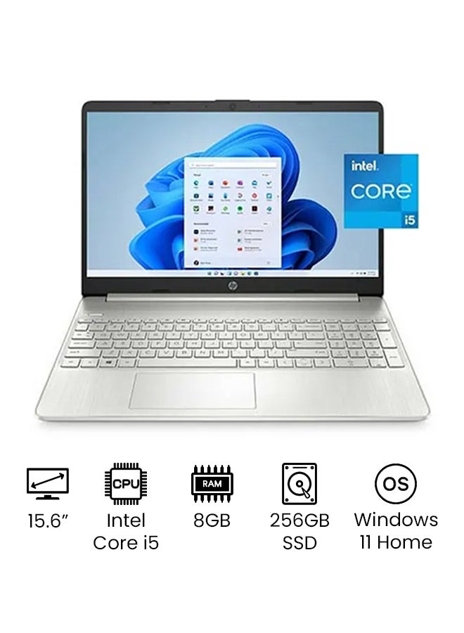 Compare 15DY2095WM Upgraded Version Laptop With 15.6Inch Full HD Display, Core i5 1135G7 Processer8GB RAM256GB SSDIntel Iris X GraphicsWindows 11 Home English Silver at KSA Price
