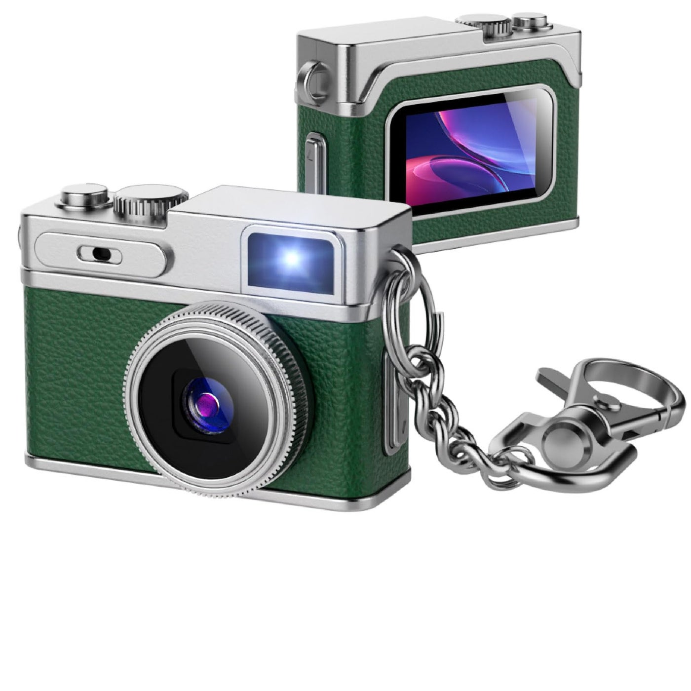 Mini Digital Camera 1080P HD Tiny Retro Keychain…