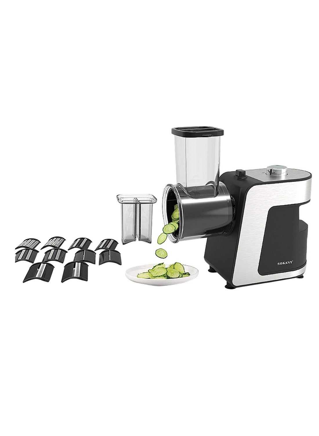 Electric Cheese Grater, 1000W Electric Slicer Chopper,…