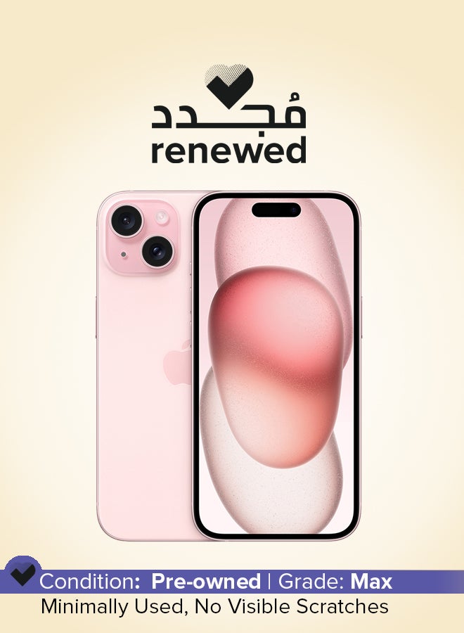 Renewed - iPhone 15 With Facetime 128GB Pink…