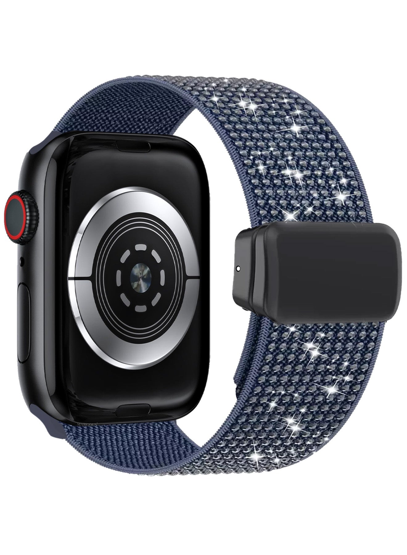 Compare 38mm40mm41mm42mmSeries 10 Strap Band for Apple Watch Series 19, SE & Ultra  Rhinestone Sparkle Watch Band  Dark Blue at KSA Price