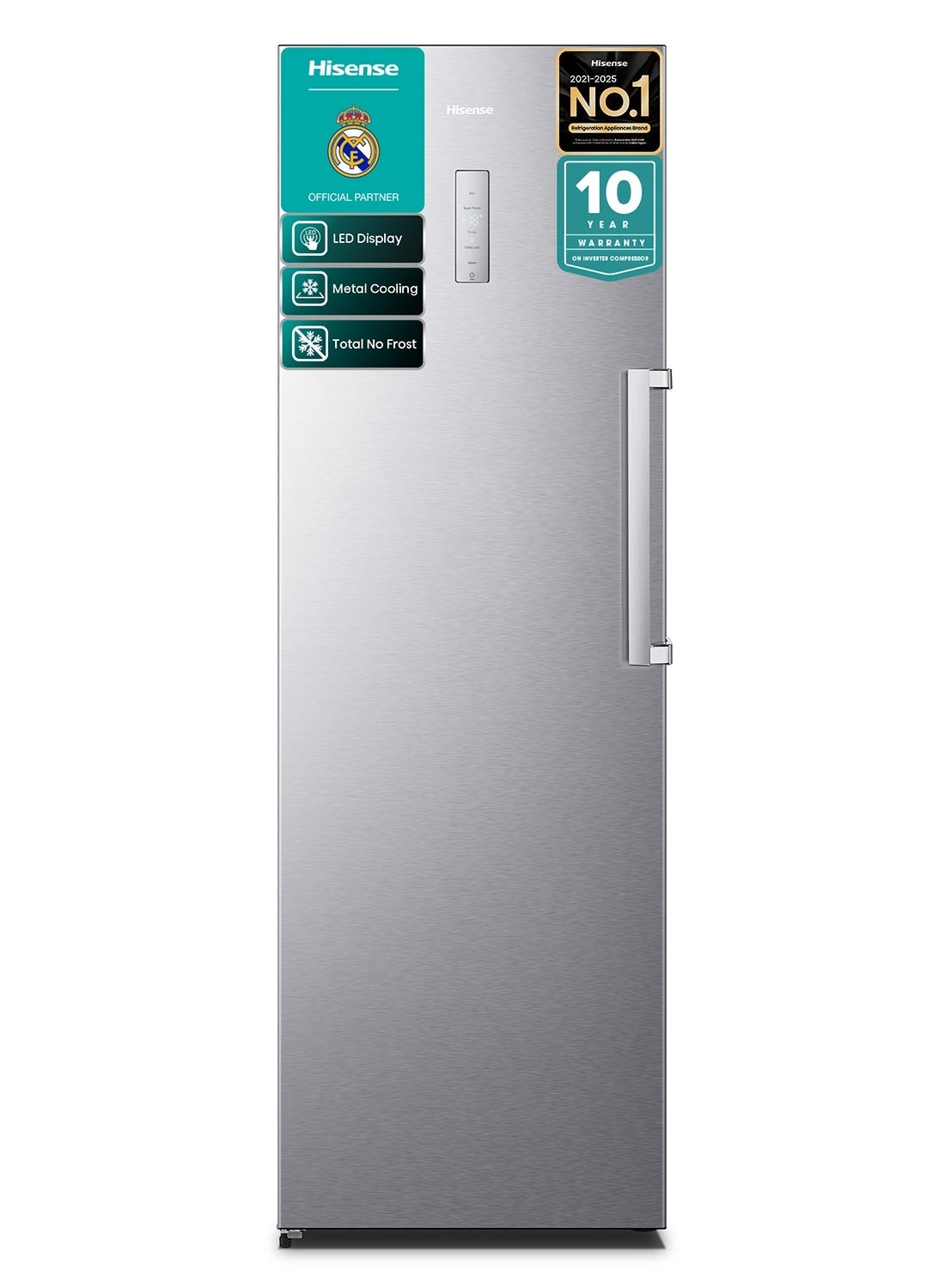 Compare 356 Litre Upright Freezer Single Door Finish FV356N4ASU Silver at KSA Price