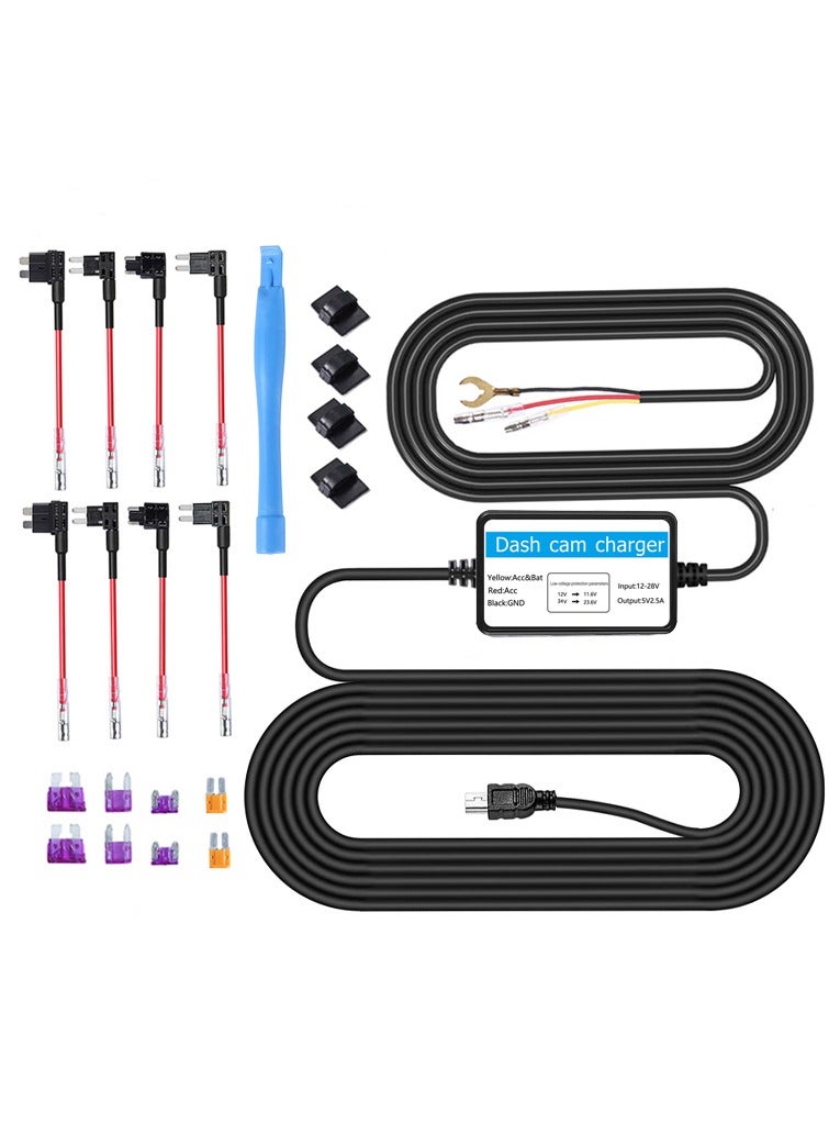 Dash Cam Hardwire Kit Mini USB Hard Wire…