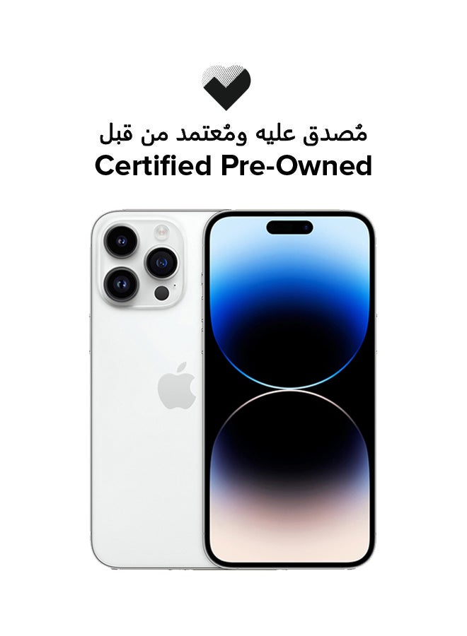 Compare Certified Pre owned  iPhone 14 Pro Max With Facetime 512GB Silver 5G  International Version at KSA Price