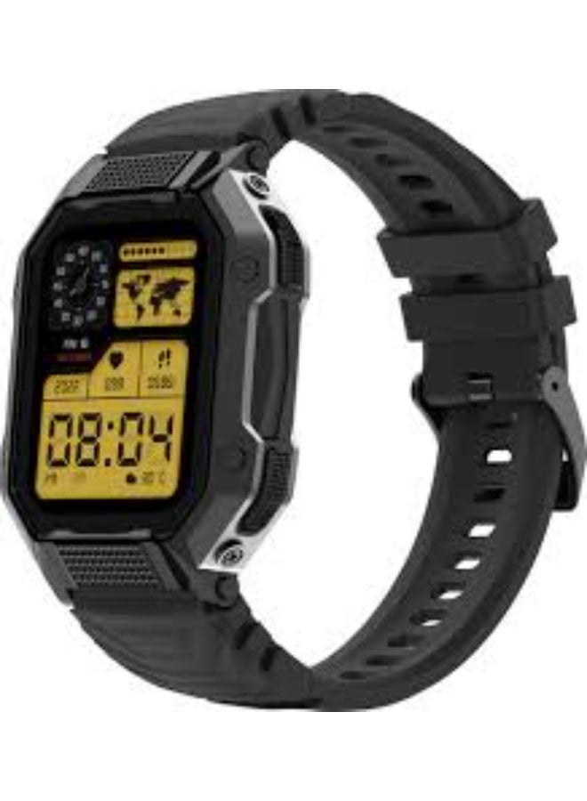 Compare FireBoltt Shark 46.5mm 1.83 Smartwatch with Rugged Outdoor Design, Bluetooth Calling Smartwatch  Black Strap, Free Size at KSA Price