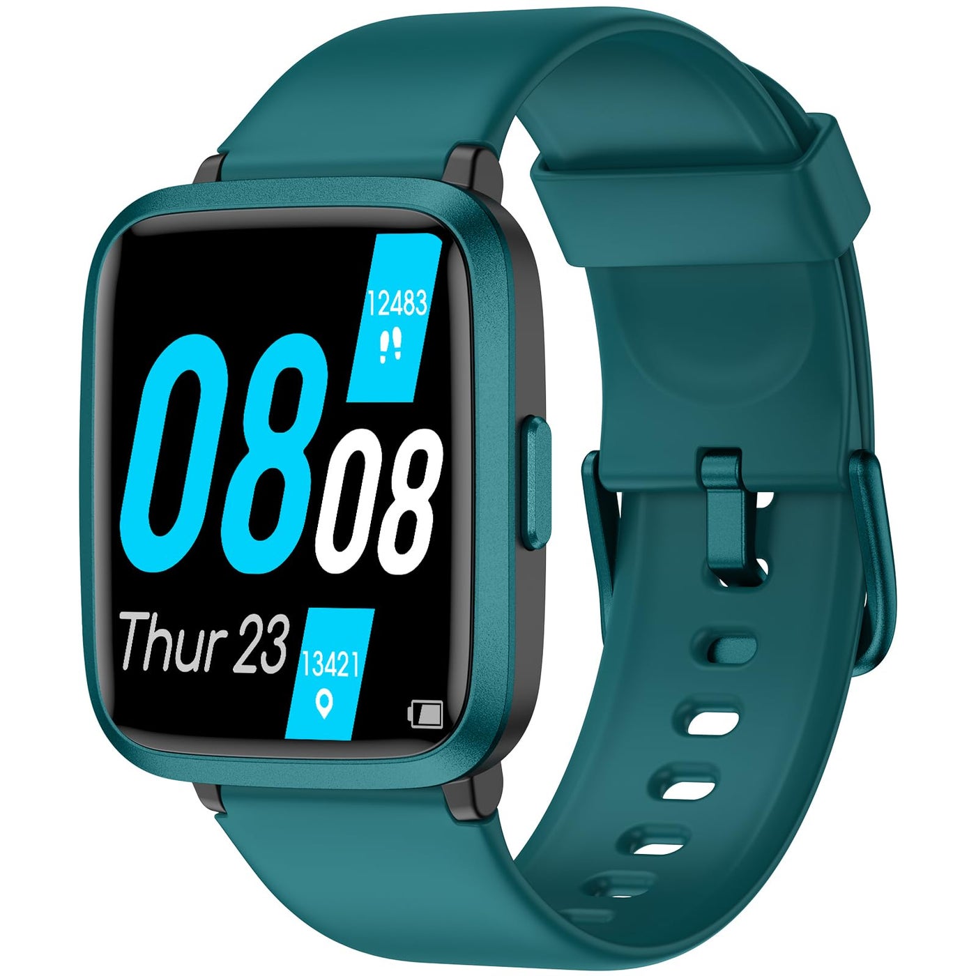 Compare TYKOIT Smart Watch, Fitness Tracker with Touchscreen, Heart Rate Monitor, Blood Oxygen, Sleep Tracking Fitness Watch 5ATM Waterproof Smartwatch for Women Men Pedometer Step Calories for Android iOS at KSA Price