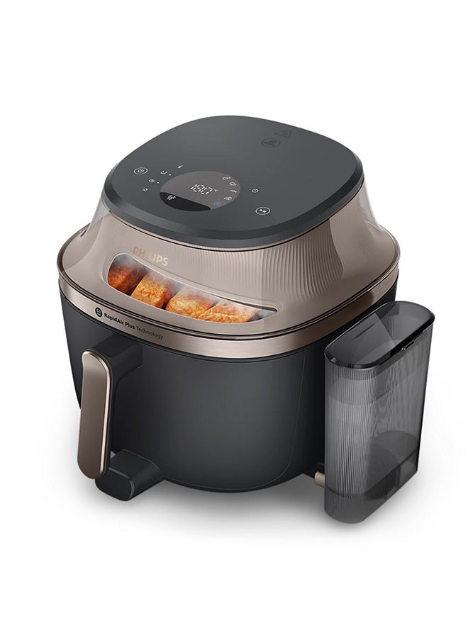 Compare Philips Airfryer 5000 Series 7.2L with Steam and Rail, BlackGold  NA54707 7.2 L 2000 W NA54707 Black, Gold at KSA Price
