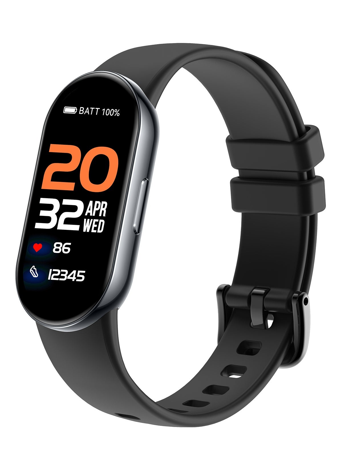 Compare Smart Band 1.72 AMOLED Display, 155mAh Battery, Waterproof, Bluetooth V5.0, Compatible with Android & iOS at KSA Price