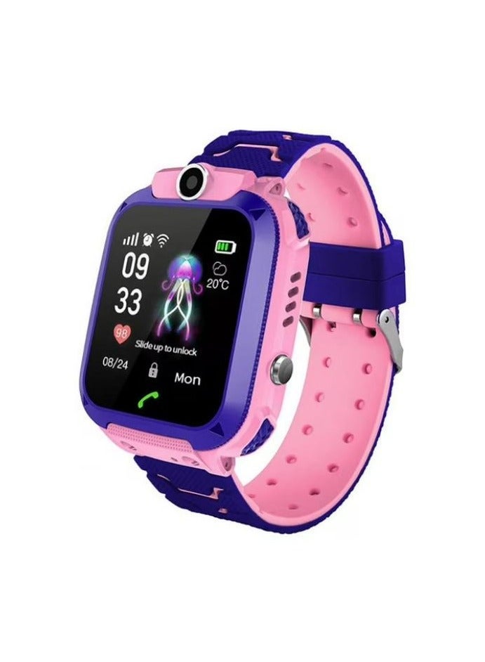 Compare Childrens IP65 Waterproof Smart Watch with SOS, Camera, Call, Music, 7 Games Puzzle, Alarm Clock, Compatible with iOS and Android for Girls and BoysPink at KSA Price