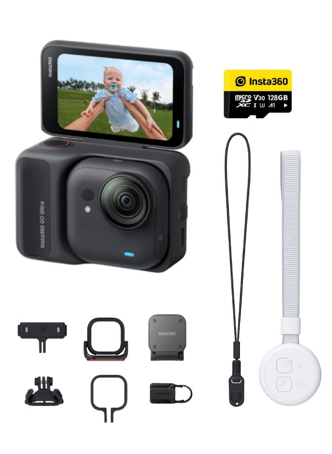 Compare GO Ultra Premium Cycling Bundle Midnight Black  Tiny 4K Cam, Lightweight & Portable, Low Light Excellence, Mount Anywhere, FlowState Stabilization, 200 Min Battery Life at KSA Price