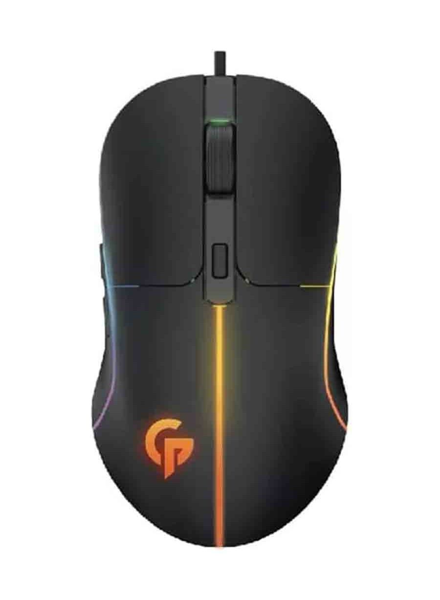 Compare Gaming Mouse 7D Wired, 6 Breathing RGB, Rubberized Surface, Tracking Speed 28 IPS upto 6400 DPI Macro Software Function at KSA Price