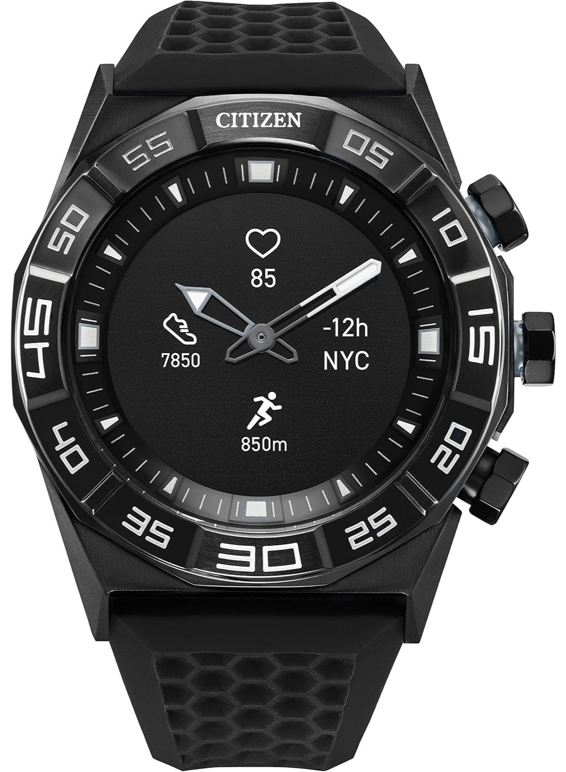Compare Citizen CZ Smart Gen 1 Hybrid smartwatch 44mm, Continuous Heart Rate Tracking, Fitness Activity, Golf App, Displays Notifications and Messages, Bluetooth Connect at KSA Price
