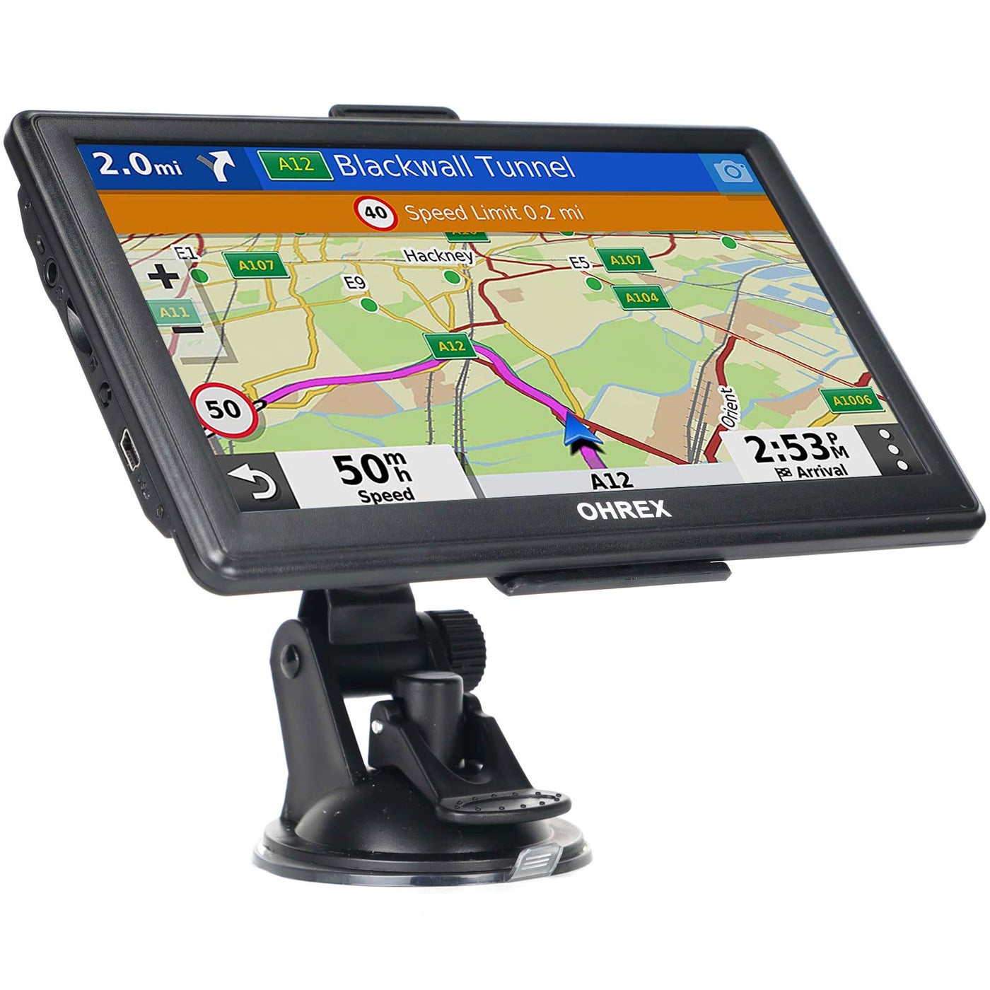 Compare OHREX N700 GPS Navigator for Car Truck RV 2025,Truck GPS Commercial Drivers,Trucker GPS for semi Truck,Free Lifetime Maps Updates,7 inch Touchscreen,Custom Truck Routing,Driver Alerts at KSA Price
