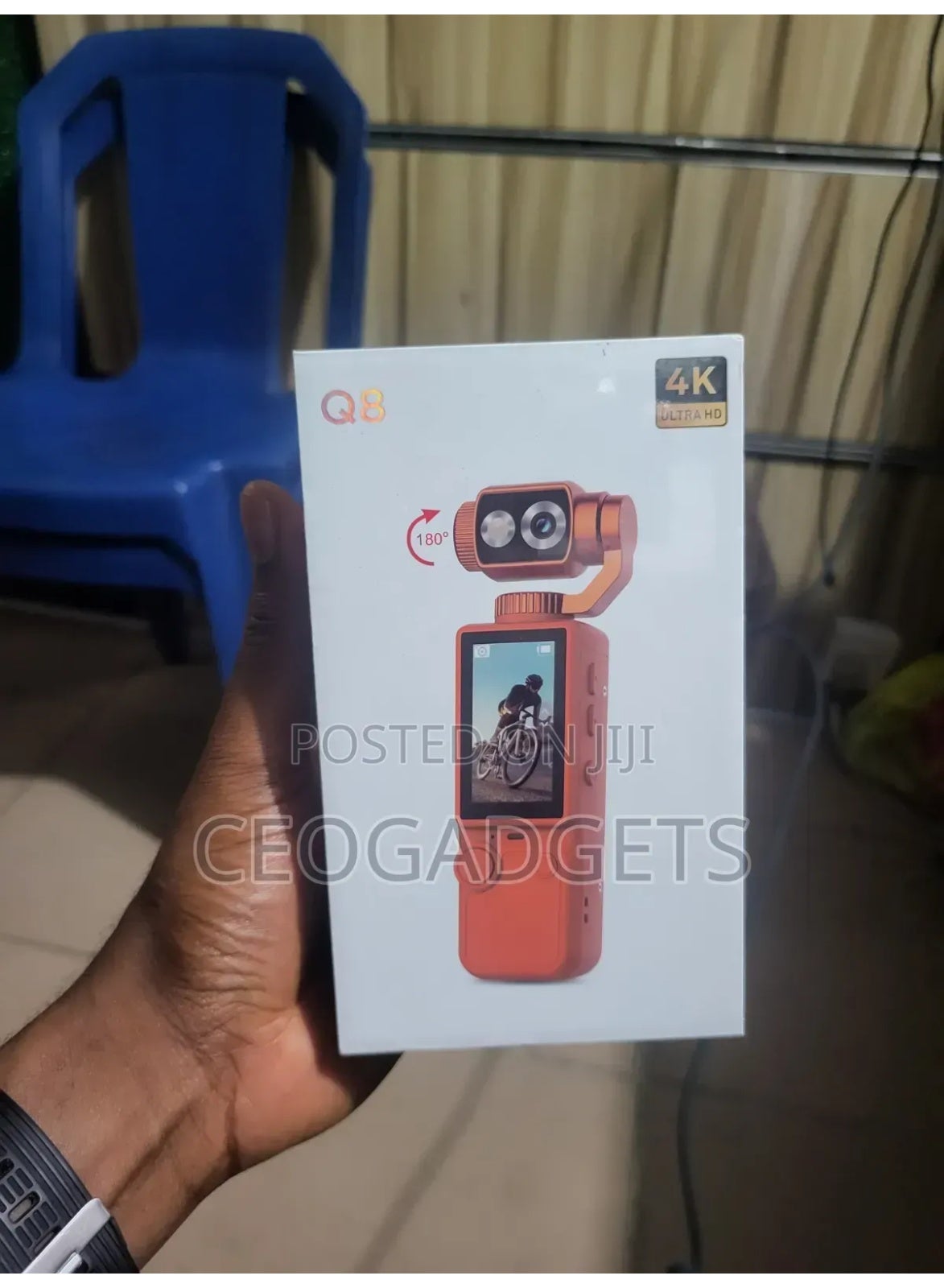 Compare Q8 4K Ultra HD Pocket Action Camera with 180° Wide Angle Lens and 32GB Builtin Memory at KSA Price