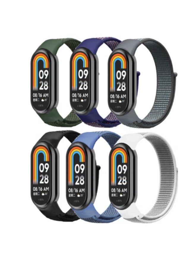 6 Pack Sport Nylon Loop Strap for Mi Band…