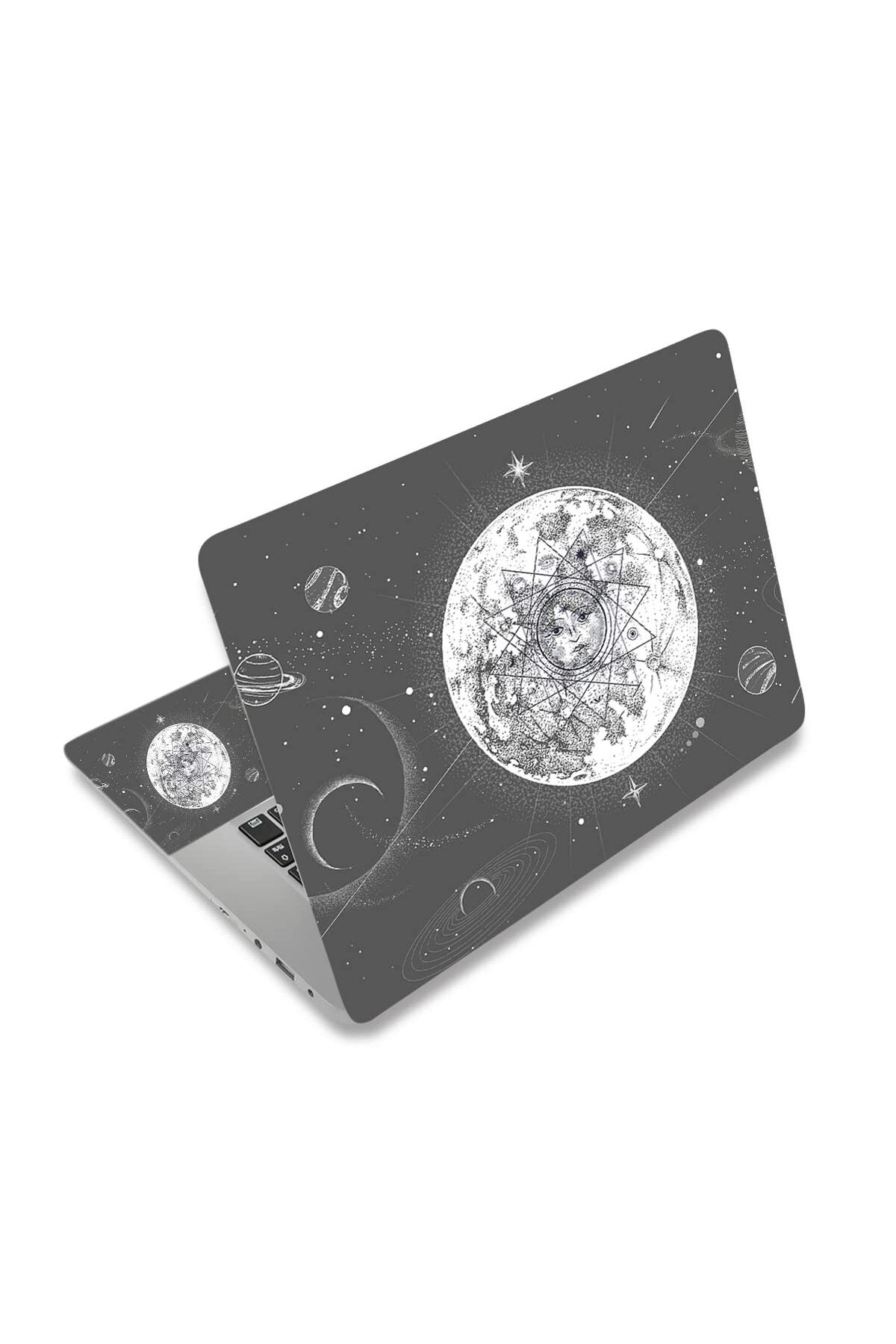 Compare ALAYRA Laptop Skin Cover Sticker Decal, Personalized12 13 13.3 14 15 15.4 15.6 inch Laptop Decal, Reusable Universal Vinyl Skin Sticker Art Cover with Decorative Waterproof DesignMoon God at KSA Price