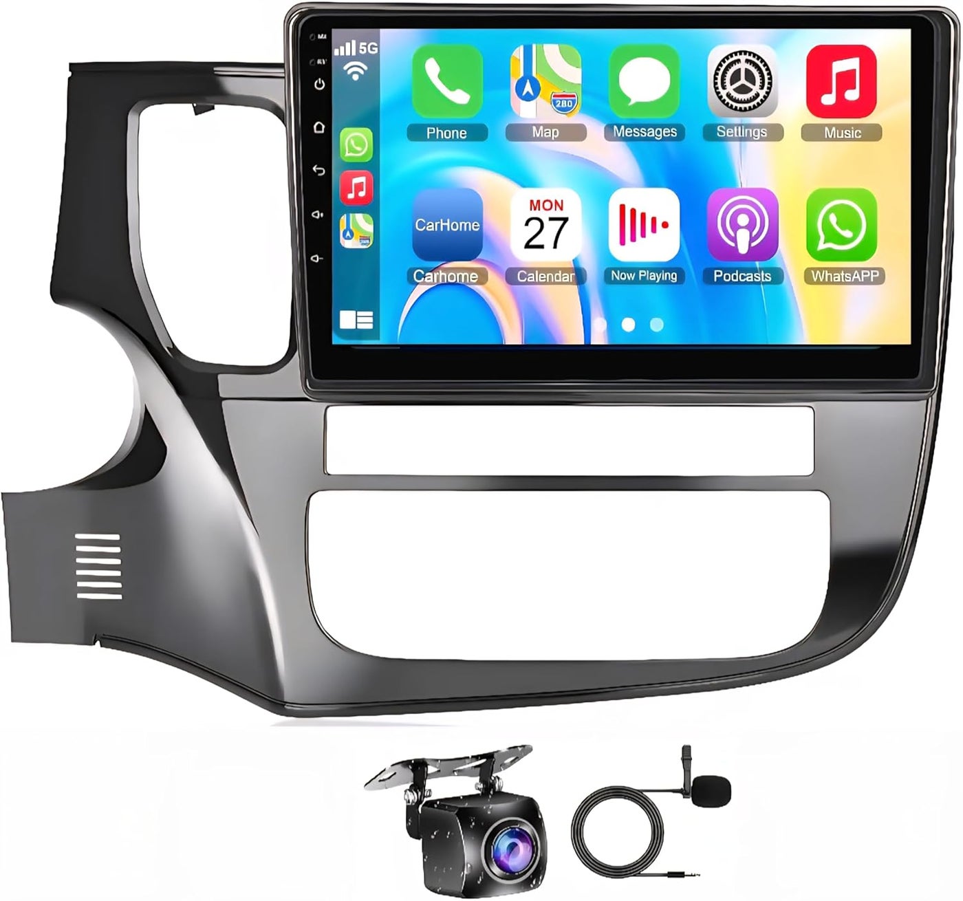 Compare Fit Mitsubishi Outlander Car Stereo Outlander Android Screen 20122018,QLED Touchscreen, Wireless CarPlay & Android Auto, WiFi, GPS, BT,DSP 2+32GB Carplay 4CORE at KSA Price