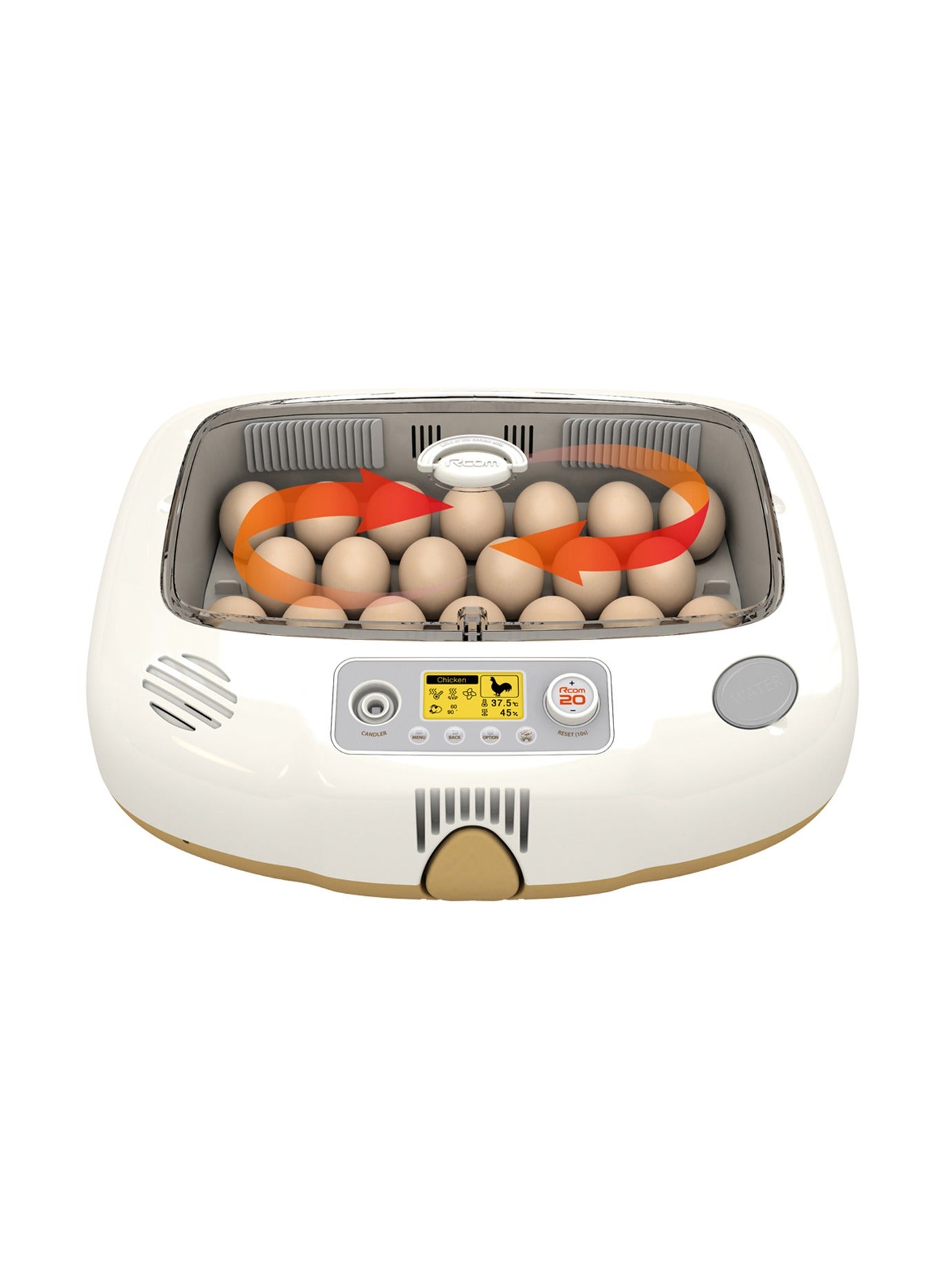Compare Rcom Automatic Egg Incubator for Hatching Eggs with Automatic Temperature Control, Humidity Sensor, Made in Korea at KSA Price