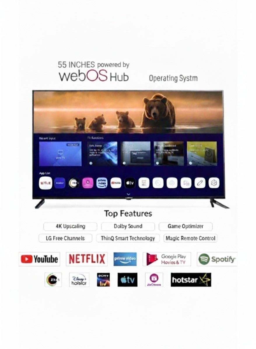 55 Inch UHD Smart LED TV | Magic Remote…