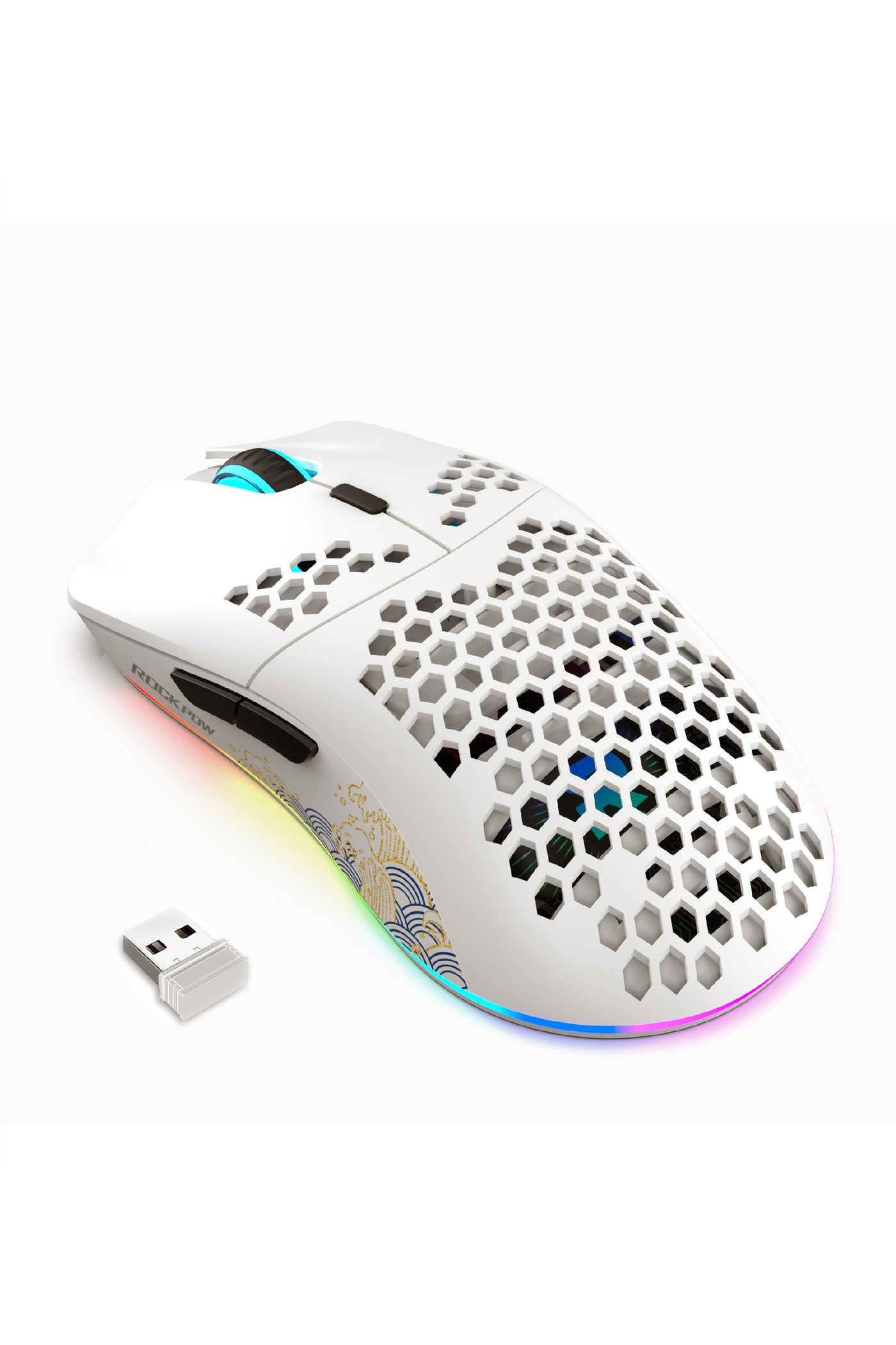 Wireless Gaming Mouse Honeycomb Ultralight 6 Programmable…