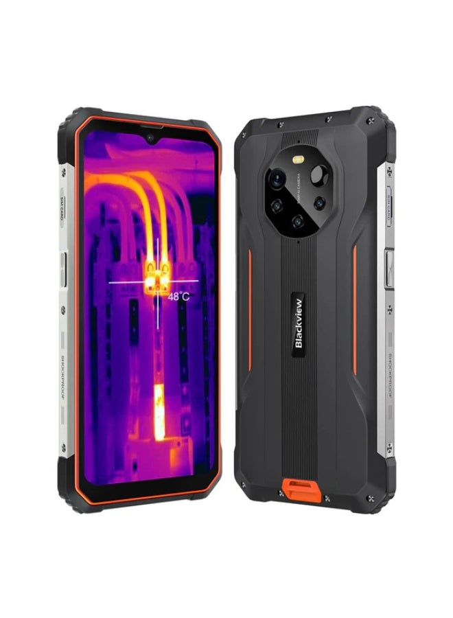 Compare Blackview BL8800 Pro 5G Rugged Phone with FLIR Thermal Camera, 6.58 FHD+, 8380mAh Battery, 6GB+128GB Orange at KSA Price