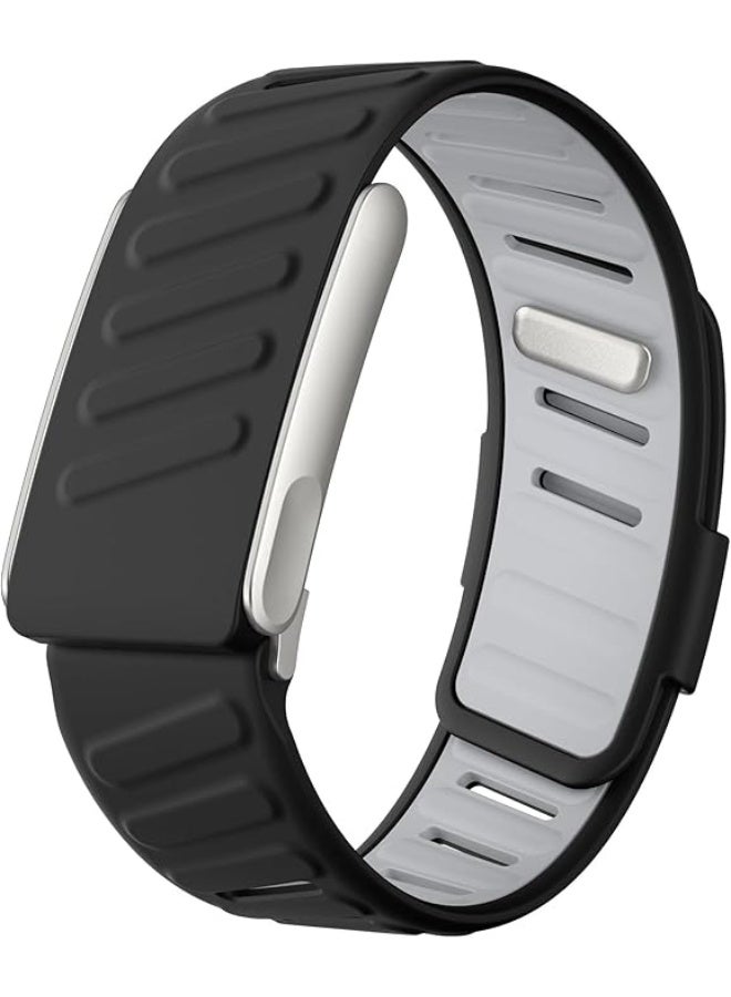 Compare Silicone Sport Wristband Strap Compatible with WHOOP 5.0 – Sport Wristband Strap Waterproof & Breathable, WHOOP Replacement Strap Soft Durable Replacement Strap for Men & Women. blackgray at KSA Price