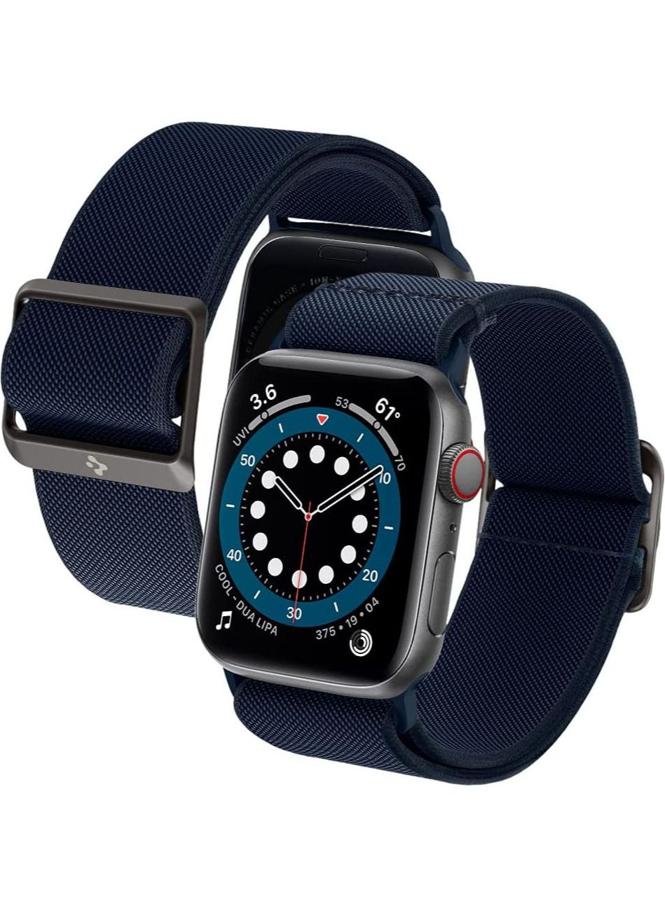 Compare Lite Fit Apple Watch Band for Apple Watch Series 1110 42mm, Series 987 41mm, SE2SE654 40mm, 321 38mm Nylon Solo Loop strap  Navy at KSA Price