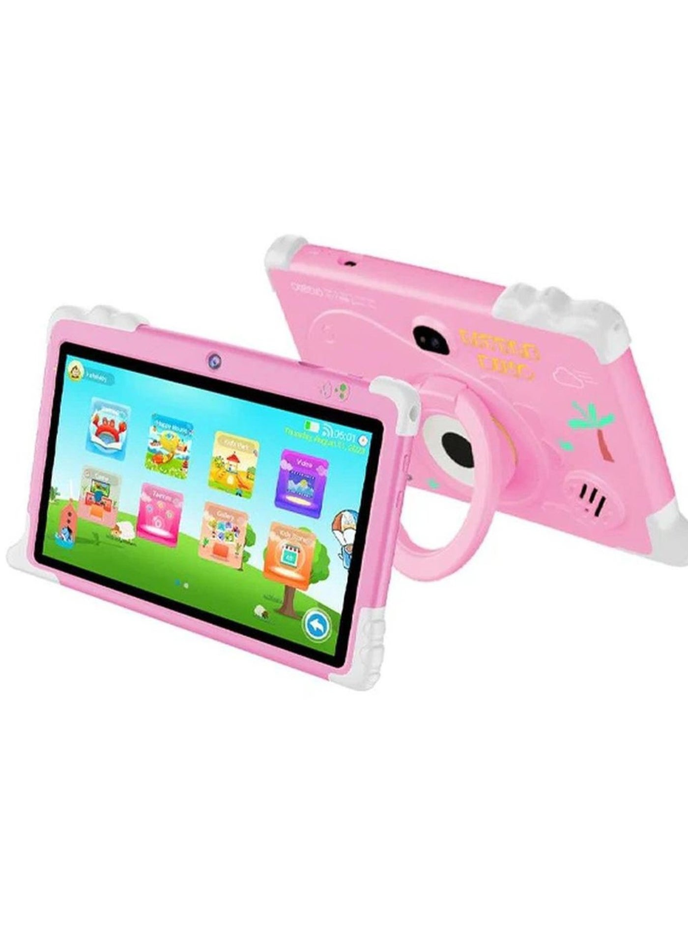Compare Oteeto Tab K2 Kids Tablet – 7 HD Display, Android, Parental Control, Learning Apps, WiFi, KidProof Case – Educational Tablet for Kids Ages 3–12, Pink at KSA Price