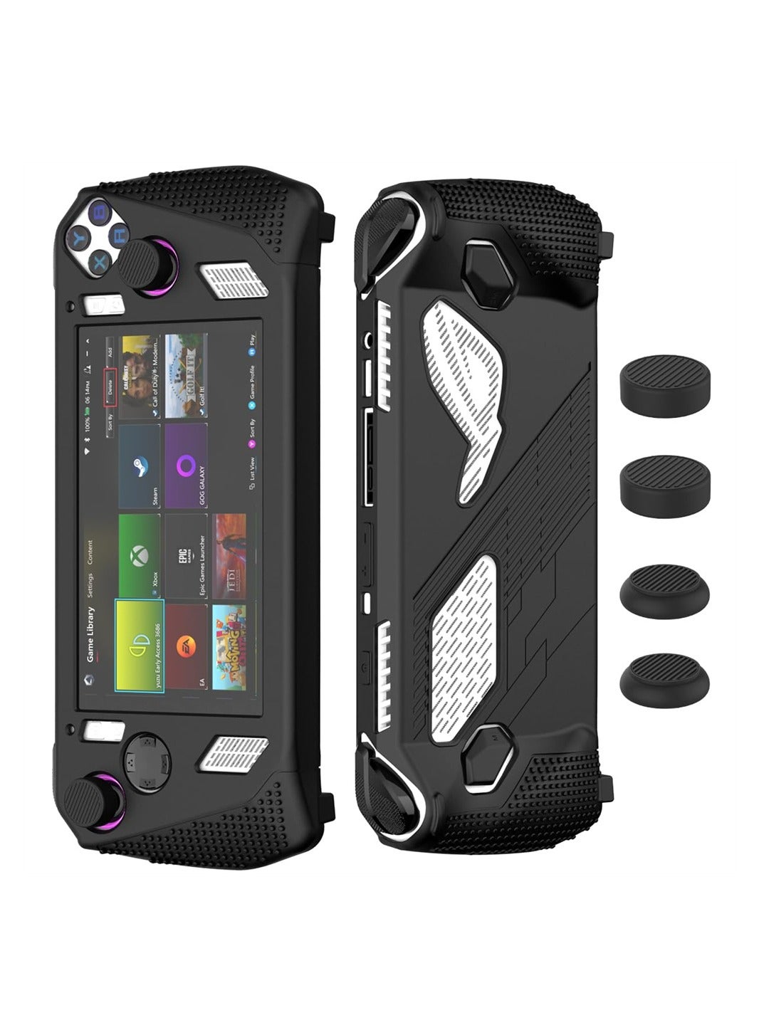 for Rog Ally Stand Protective Case, Azonee Silicone…