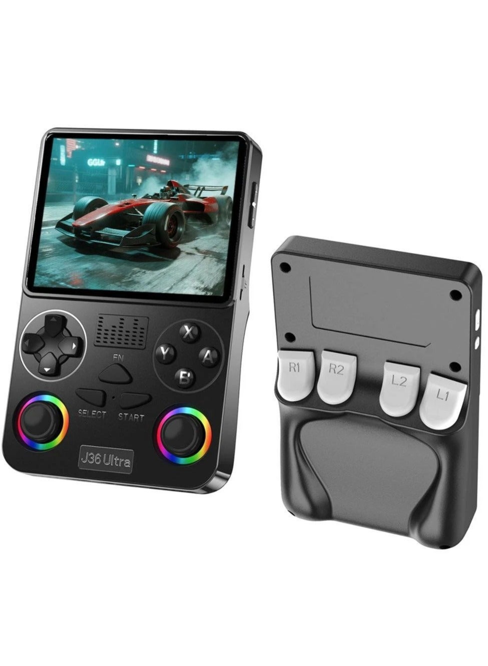 Compare J36 Ultra Handheld Retro Gaming Console ? | 3.5” IPS HD Screen, 20,000+ Classic Games, 20+ Emulators PSPPS1N64NDS, 5G WiFi & Bluetooth for Online Multiplayer, 3000mAh Battery, OctaCore Processor | Global Network Gaming Portable System for Kids  at KSA Price